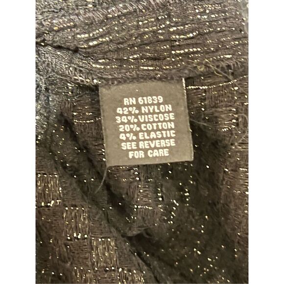 Rickie Freeman Teri Jon Black Dressy Sparkly Lace Blazer Jacket Size 4 - Picture 7 of 7